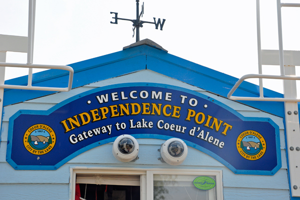 sign welcome to Indepenence Point